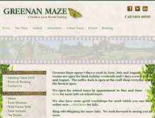 Tablet Screenshot of greenanmaze.com